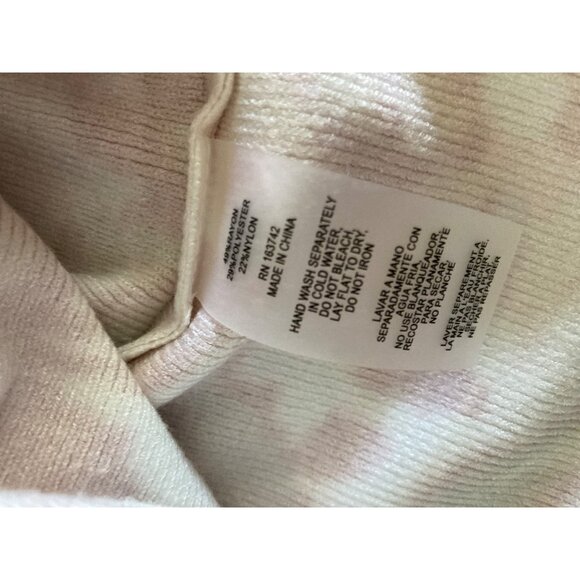 Sioni NWOT Mock Neck Sweater Beige with Floral X Large - Picture 6 of 6